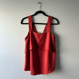 Ann Taylor orange sleeveless top